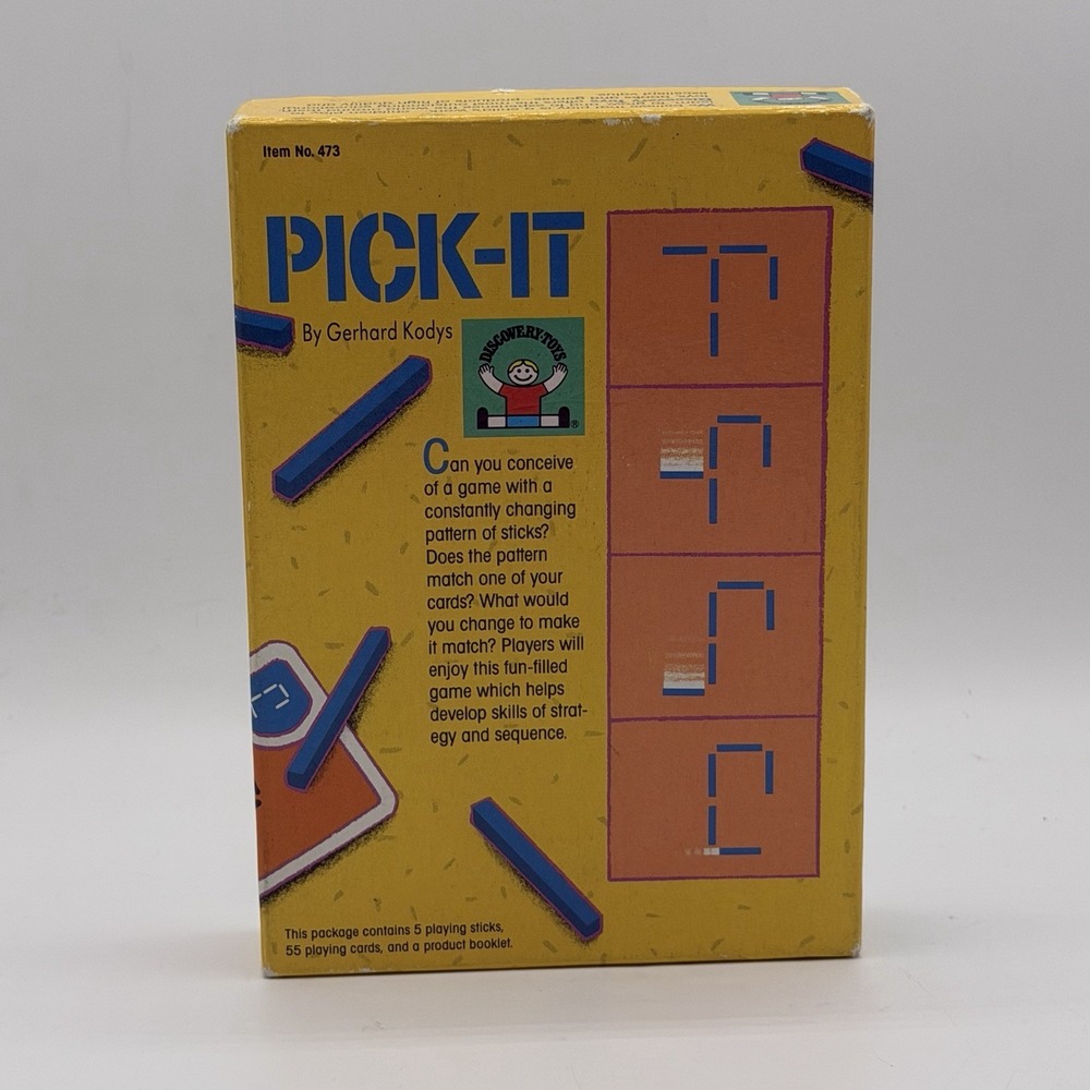Vintage 1987 Discovery Toys Pick-It Game Gerhard Kodys Piatnik Complete
